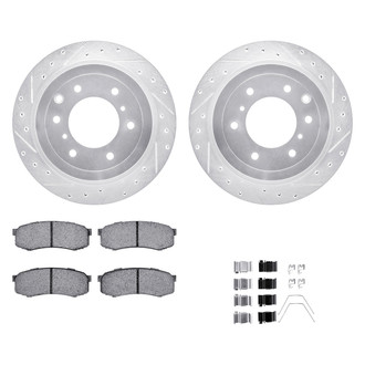DFC® - Drilled and Slotted Rear Brake Kit with Ultimate Duty Performance Brake Pads