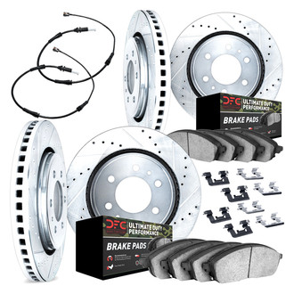 DFC® - Drilled and Slotted Front and Rear Brake Kit with Ultimate Duty Performance Brake Pads