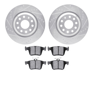 DFC® - PRO-KIT 5000 Drilled and Slotted Rear Brake Kit