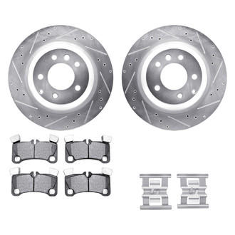 DFC® - PRO-KIT 5000+ Drilled and Slotted Rear Brake Kit