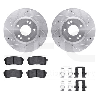 DFC® - PRO-KIT 5000+ Drilled and Slotted Rear Brake Kit