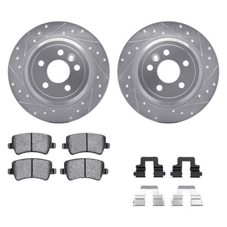 DFC® - PRO-KIT 5000+ Drilled and Slotted Rear Brake Kit