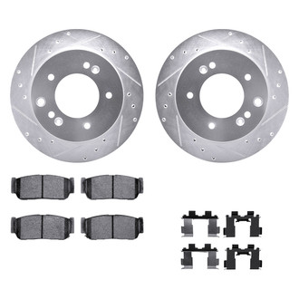 DFC® - PRO-KIT 5000+ Drilled and Slotted Rear Brake Kit