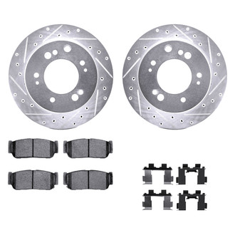 DFC® - PRO-KIT 5000+ Drilled and Slotted Rear Brake Kit