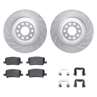 DFC® - PRO-KIT 5000+ Drilled and Slotted Rear Brake Kit