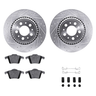 DFC® - PRO-KIT 5000+ Drilled and Slotted Rear Brake Kit
