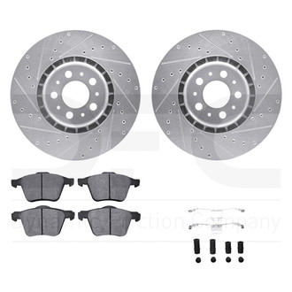 DFC® - PRO-KIT 5000+ Drilled and Slotted Front Brake Kit