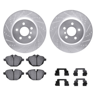 DFC® - PRO-KIT 5000+ Drilled and Slotted Rear Brake Kit