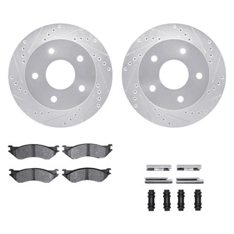 DFC® - PRO-KIT 5000+ Drilled and Slotted Front Brake Kit