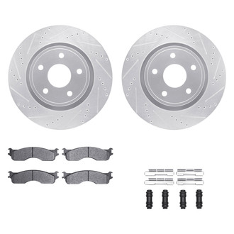 DFC® - PRO-KIT 5000+ Drilled and Slotted Front Brake Kit