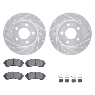 DFC® - PRO-KIT 5000+ Drilled and Slotted Front Brake Kit