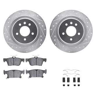 DFC® - PRO-KIT 5000+ Drilled and Slotted Rear Brake Kit