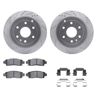 DFC® - PRO-KIT 5000+ Drilled and Slotted Rear Brake Kit