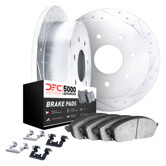 DFC® - PRO-KIT 5000+ Drilled and Slotted Rear Brake Kit