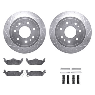 DFC® - PRO-KIT 5000+ Drilled and Slotted Rear Brake Kit