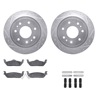 DFC® - PRO-KIT 5000+ Drilled and Slotted Rear Brake Kit
