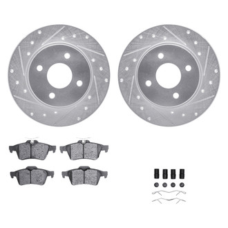 DFC® - PRO-KIT 5000+ Drilled and Slotted Rear Brake Kit