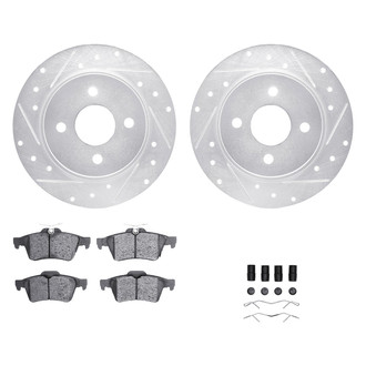 DFC® - PRO-KIT 5000+ Drilled and Slotted Rear Brake Kit