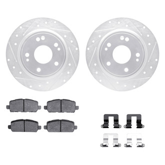 DFC® - PRO-KIT 5000+ Drilled and Slotted Rear Brake Kit