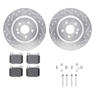 DFC® - PRO-KIT 5000+ Drilled and Slotted Rear Brake Kit
