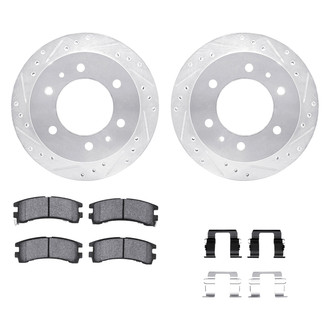 DFC® - PRO-KIT 5000+ Drilled and Slotted Rear Brake Kit