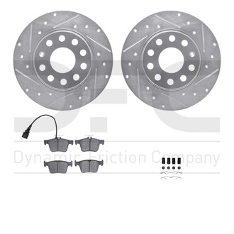 DFC® - PRO-KIT 5000+ Drilled and Slotted Rear Brake Kit