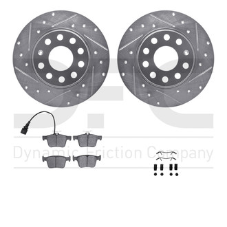 DFC® - PRO-KIT 5000+ Drilled and Slotted Rear Brake Kit