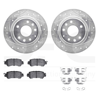 DFC® - PRO-KIT 5000+ Drilled and Slotted Rear Brake Kit