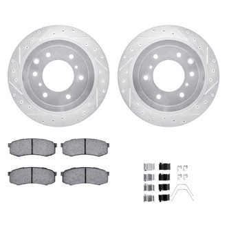 DFC® - PRO-KIT 5000+ Drilled and Slotted Rear Brake Kit