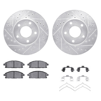 DFC® - PRO-KIT 5000+ Drilled and Slotted Front Brake Kit