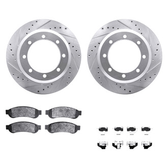 DFC® - PRO-KIT 5000+ Drilled and Slotted Rear Brake Kit