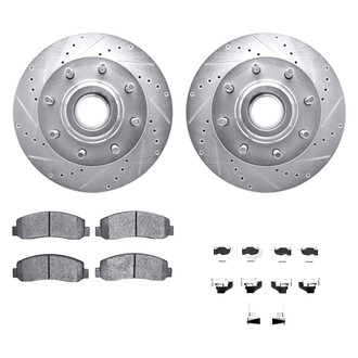 DFC® - PRO-KIT 5000+ Drilled and Slotted Front Brake Kit