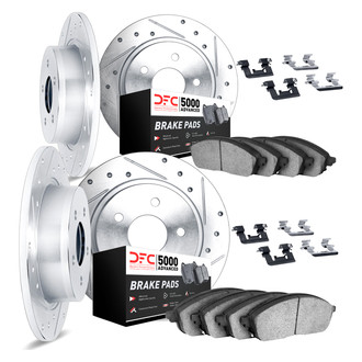 DFC® - PRO-KIT 5000+ Drilled and Slotted Front and Rear Brake Kit