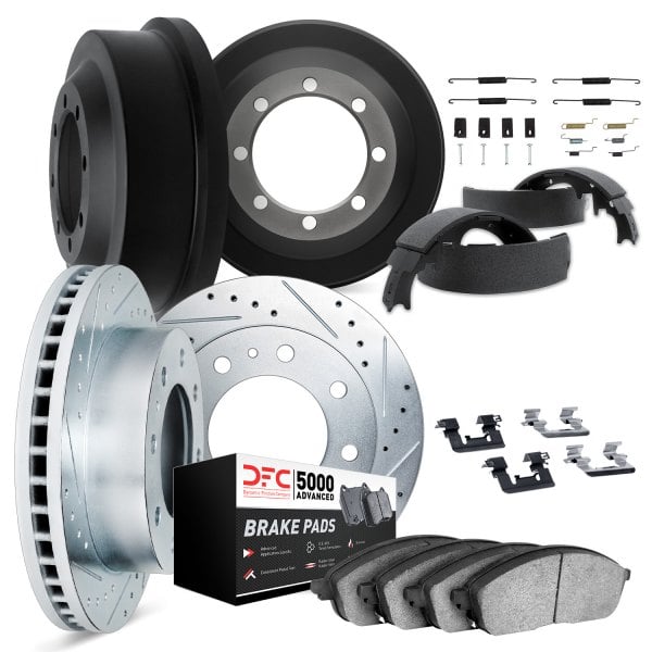 DFC® - PRO-KIT 5000+ Drilled and Slotted Front and Rear Brake Kit