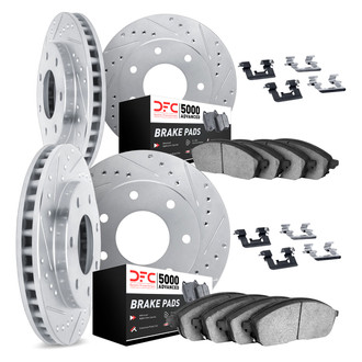DFC® - PRO-KIT 5000+ Drilled and Slotted Front and Rear Brake Kit