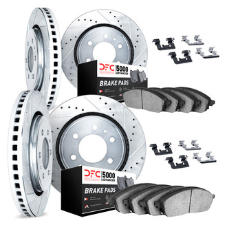 DFC® - PRO-KIT 5000+ Drilled and Slotted Front and Rear Brake Kit