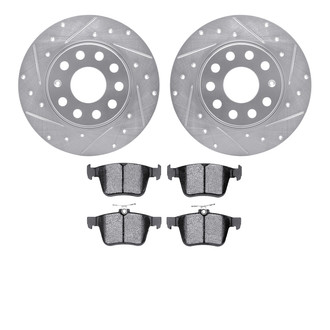 DFC® - EURO-KIT 5000 Drilled and Slotted Rear Brake Kit