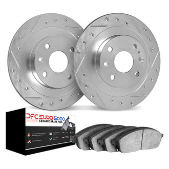 DFC® - EURO-KIT 5000 Drilled and Slotted Rear Brake Kit