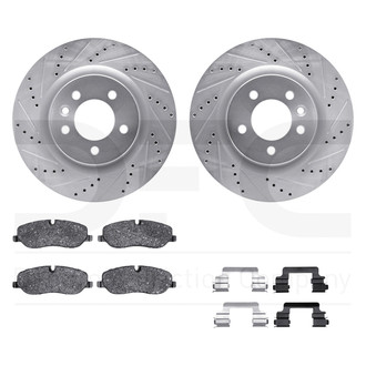 DFC® - EURO-KIT 5000+ Drilled and Slotted Front Brake Kit