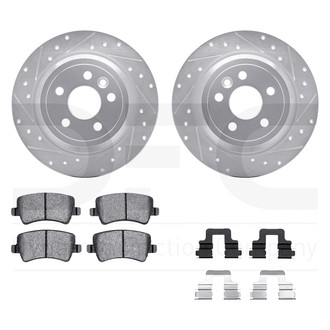 DFC® - EURO-KIT 5000+ Drilled and Slotted Rear Brake Kit