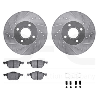 DFC® - EURO-KIT 5000+ Drilled and Slotted Front Brake Kit