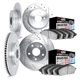 DFC® - Drilled and Slotted Brake Kit with 4000 HybriDynamic Brake Pads