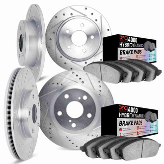 DFC® - Drilled and Slotted Front and Rear Brake Kit with 4000 HybriDynamic Brake Pads