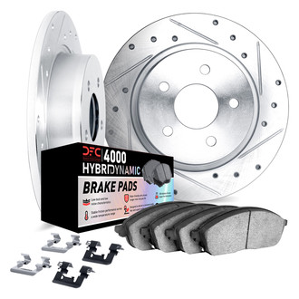 DFC® - Drilled and Slotted Brake Kit with 4000 HybriDynamic Brake Pads