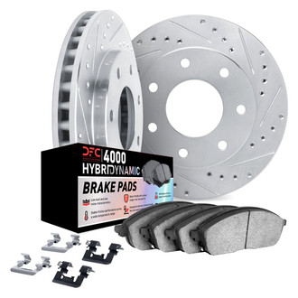 DFC® - Drilled and Slotted Rear Brake Kit with 4000 HybriDynamic Brake Pads