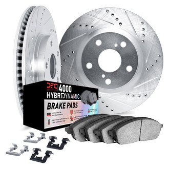 DFC® - Drilled and Slotted Rear Brake Kit with 4000 HybriDynamic Brake Pads