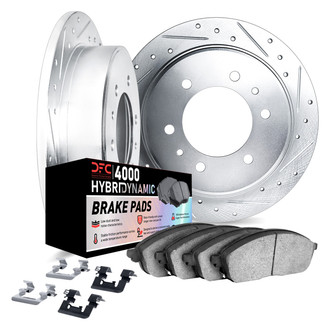 DFC® - Drilled and Slotted Front Brake Kit with 4000 HybriDynamic Brake Pads