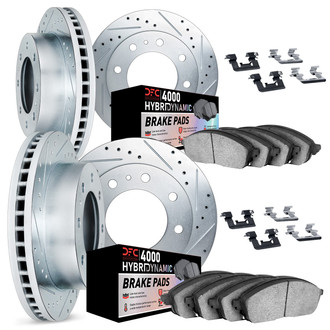DFC® - Drilled and Slotted Brake Kit with 4000 HybriDynamic Brake Pads