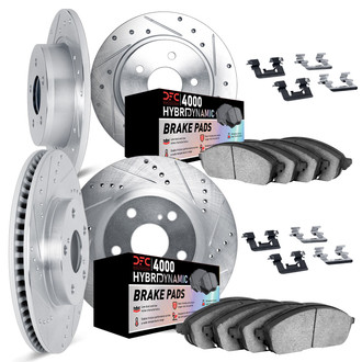 DFC® - Drilled and Slotted Brake Kit with 4000 HybriDynamic Brake Pads