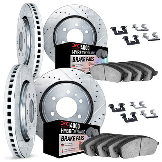 DFC® - Drilled and Slotted Brake Kit with 4000 HybriDynamic Brake Pads